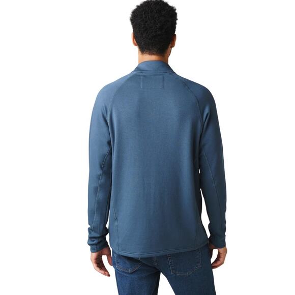 Free Fly Men's Bamboo Fleece Quarter Zip Pullover Sweater, Blue, Size XL - Picture 3 of 7